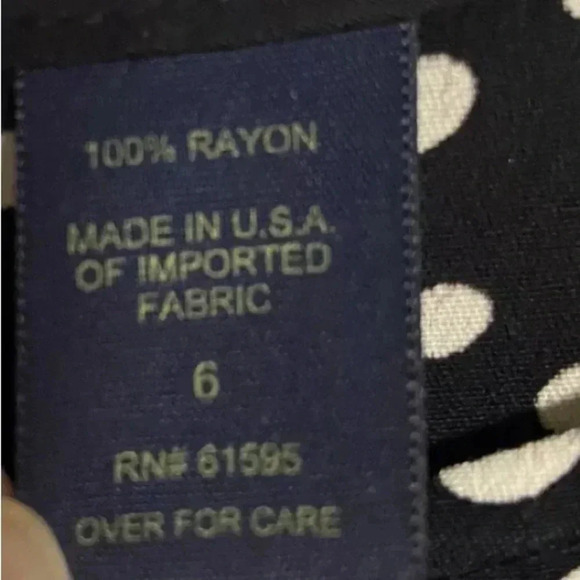 Vintage Andrea Viccaro Women' 6 Black White Polka Dot Maxi Dress Coquette Y2K - Picture 9 of 9